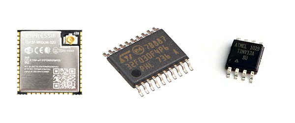 Микроконтроллеры stm32, esp32, attiny13
